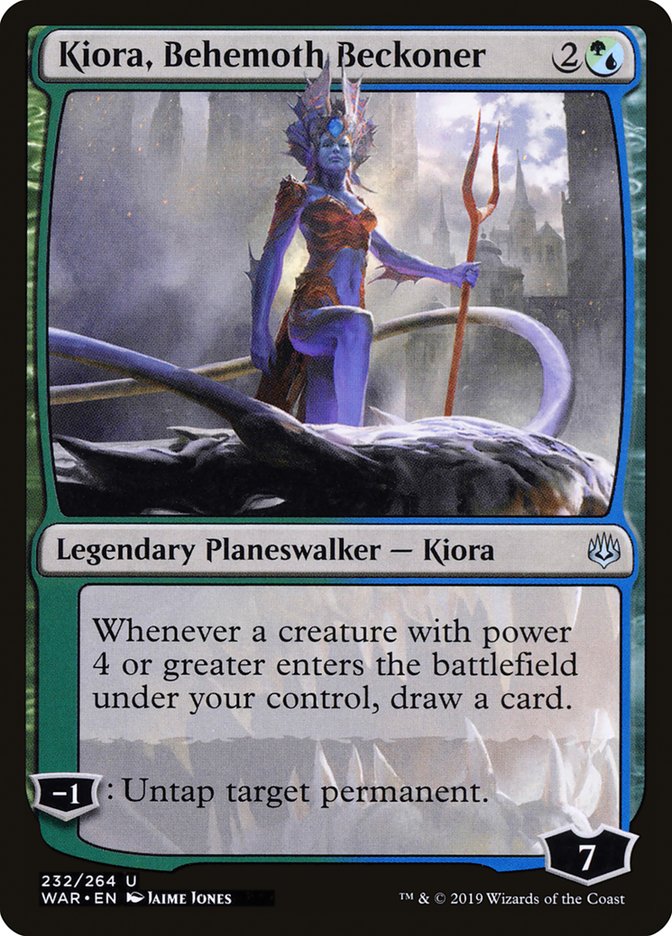 Kiora, Behemoth Beckoner [War of the Spark] Magic: The Gathering