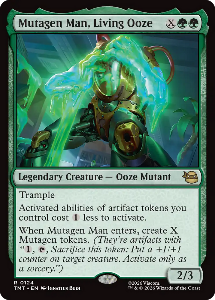 Mutagen Man, Living Ooze [Teenage Mutant Ninja Turtles] Magic: The Gathering