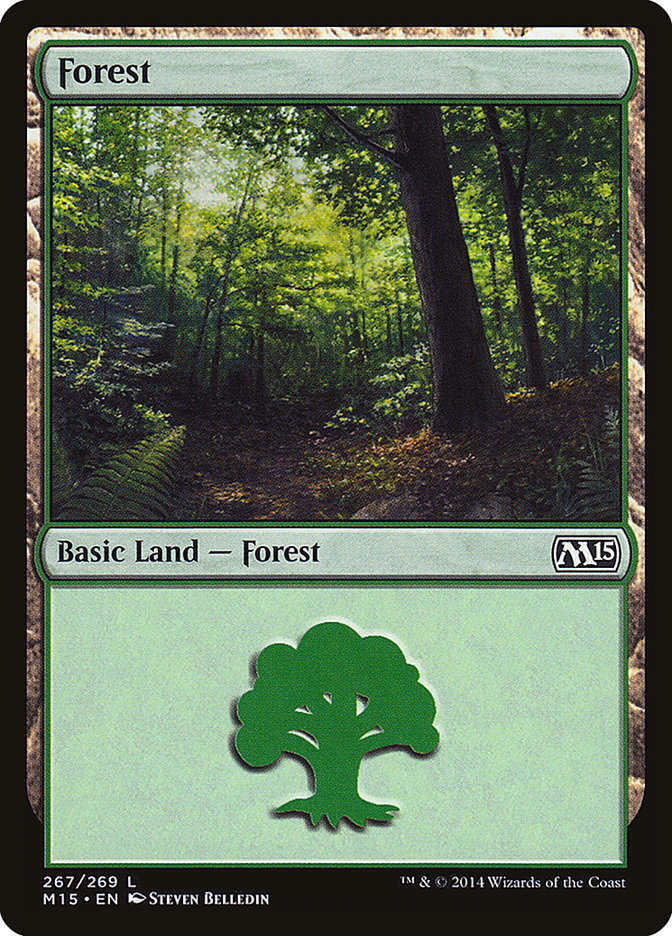 Forest (267) [Magic 2015] Magic: The Gathering