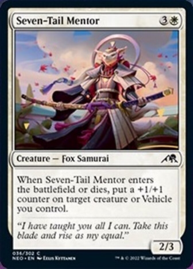 Seven-Tail Mentor [Kamigawa: Neon Dynasty] Magic: The Gathering