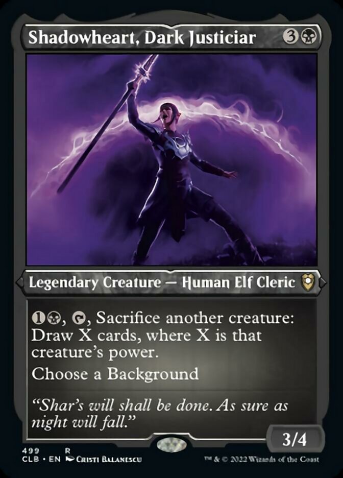 Shadowheart, Dark Justiciar (Foil Etched) [Commander Legends: Battle for Baldur's Gate] Magic: The Gathering