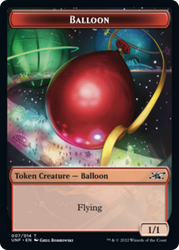 Clown Robot (003) // Balloon Double-Sided Token [Unfinity Tokens] Magic: The Gathering