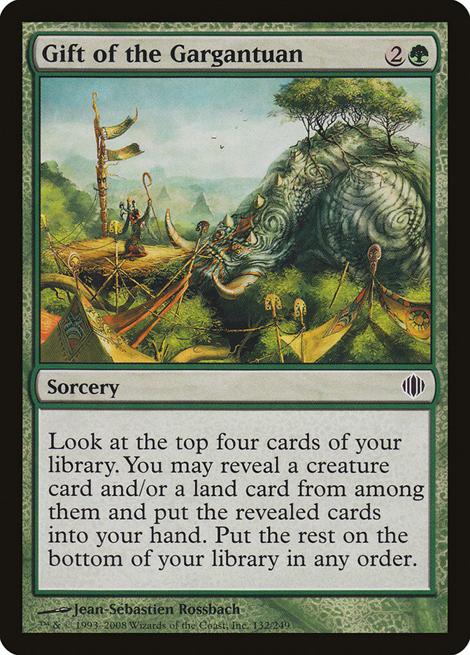 Gift of the Gargantuan [Shards of Alara] Magic: The Gathering
