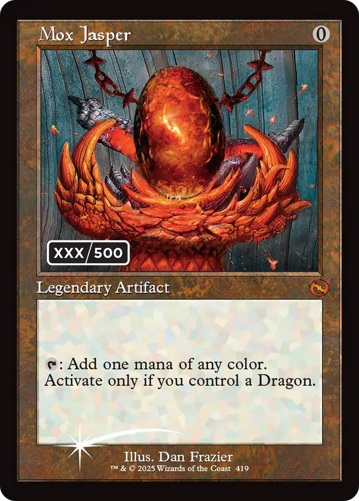 Mox Jasper (Serial Numbered) [Tarkir: Dragonstorm] Magic: The Gathering