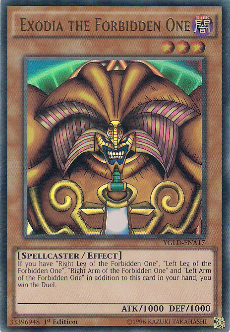 Exodia the Forbidden One [YGLD-ENA17] Ultra Rare Yu-Gi-Oh!