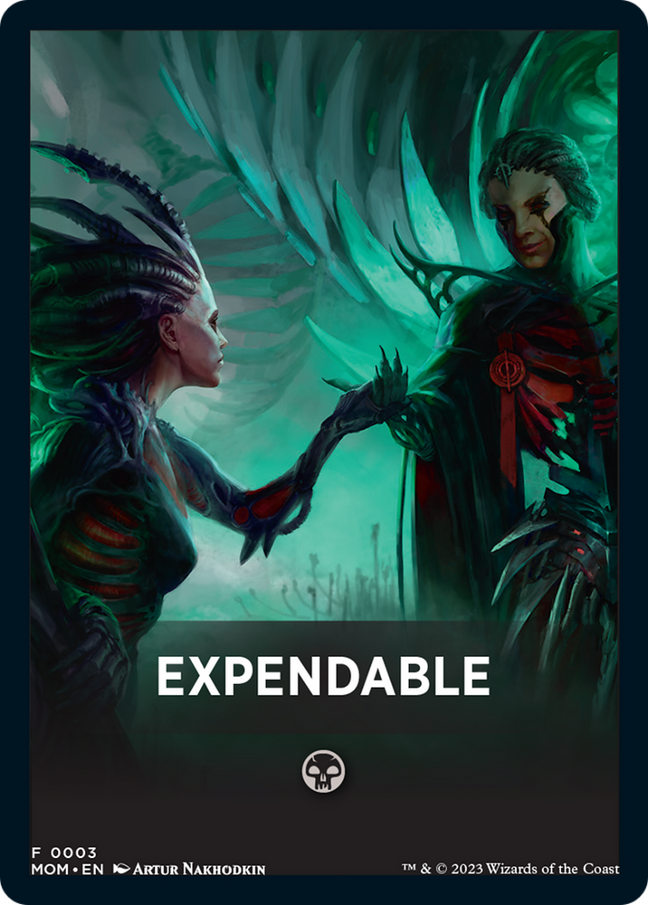 Expendable Theme Card [March of the Machine Tokens] Magic: The Gathering