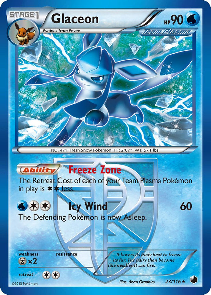 Glaceon (23/116) (Theme Deck Exclusive) [Black & White: Plasma Freeze] Pokémon