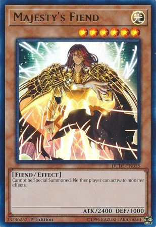 Majesty's Fiend [DUDE-EN035] Ultra Rare - Yugioh Cards For Your TCG Needs!
