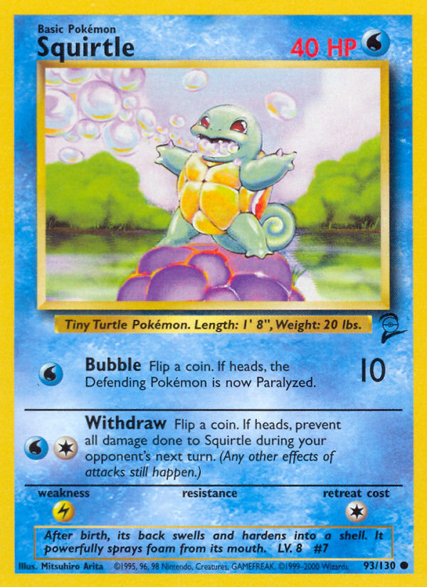 Squirtle (93/130) [Base Set 2] Pokémon