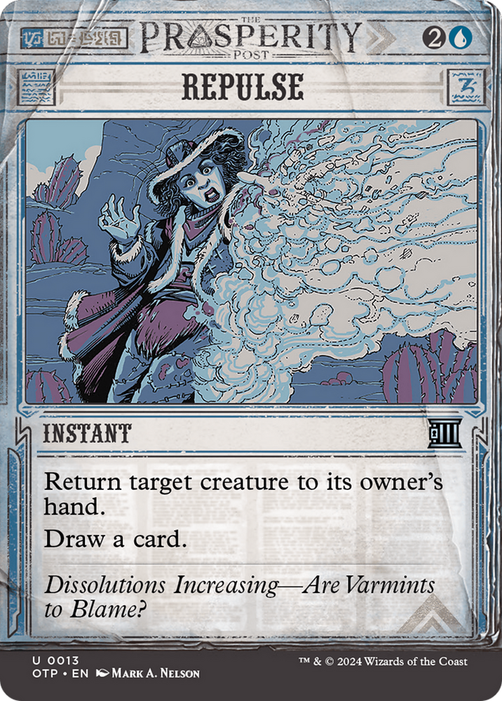 Repulse [Outlaws of Thunder Junction: Breaking News] Magic: The Gathering