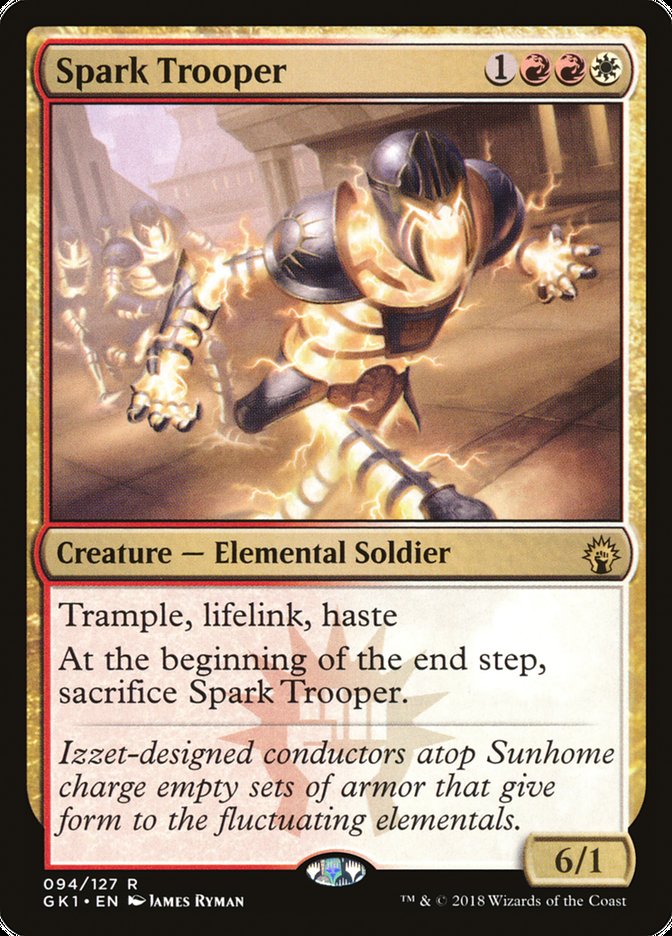 Spark Trooper [Guilds of Ravnica Guild Kit] Magic: The Gathering