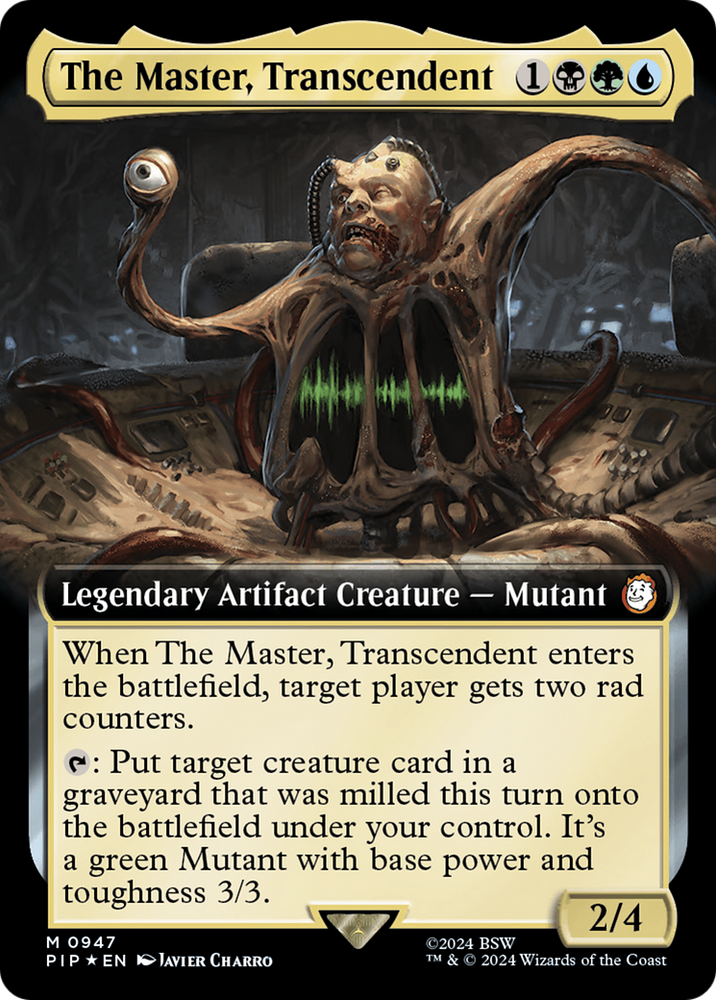 The Master, Transcendent (Extended Art) (Surge Foil) [Fallout] Magic: The Gathering