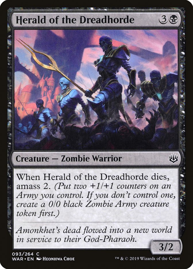 Herald of the Dreadhorde [War of the Spark] Magic: The Gathering