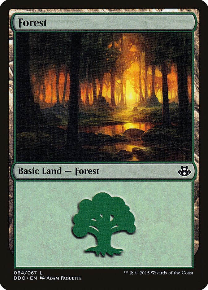 Forest (64) [Duel Decks: Elspeth vs. Kiora] Magic: The Gathering