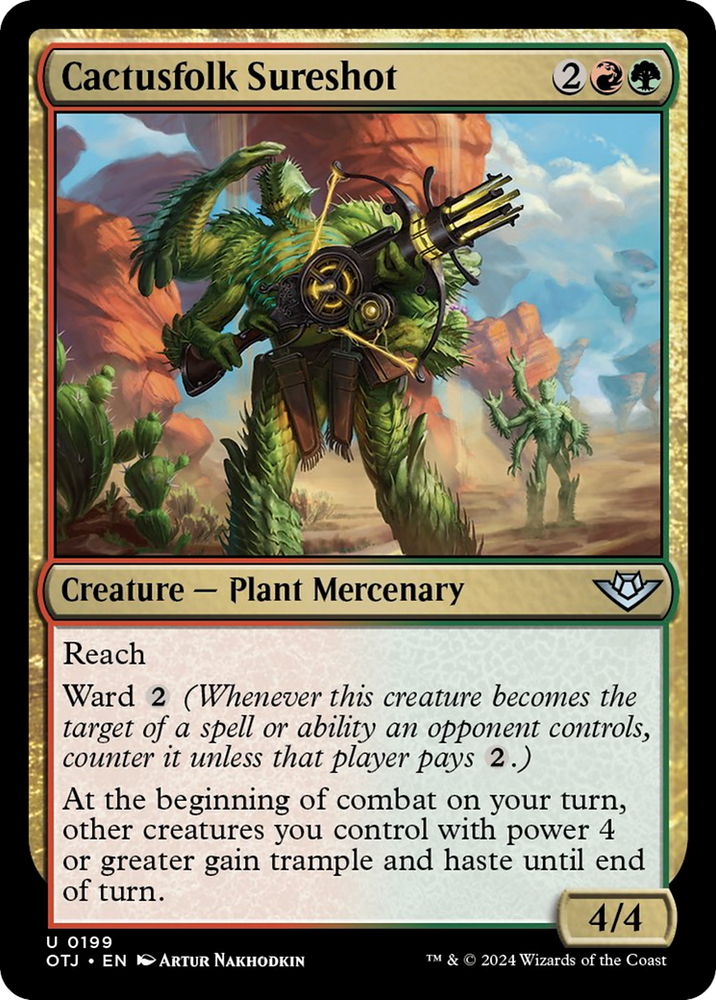 Cactusfolk Sureshot [Outlaws of Thunder Junction] Magic: The Gathering