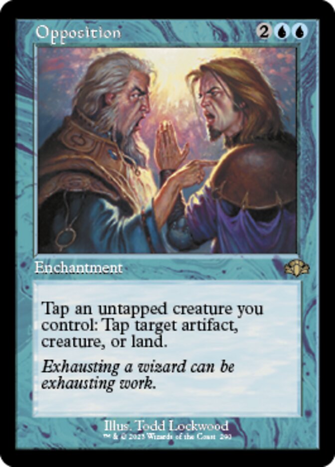 Opposition (Retro) [Dominaria Remastered] Magic: The Gathering