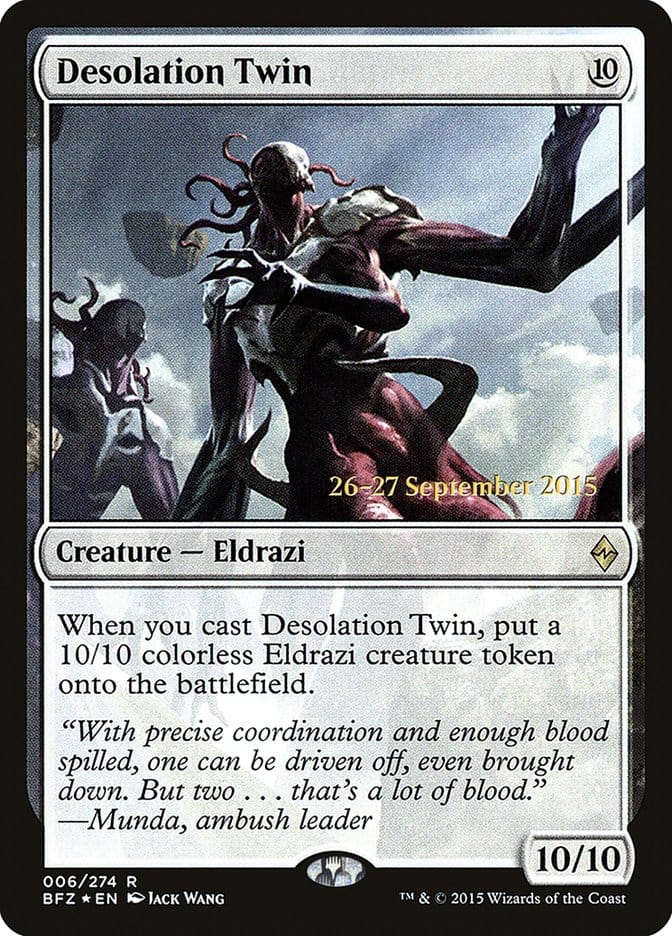 Desolation Twin [Battle for Zendikar Prerelease Promos] Magic: The Gathering