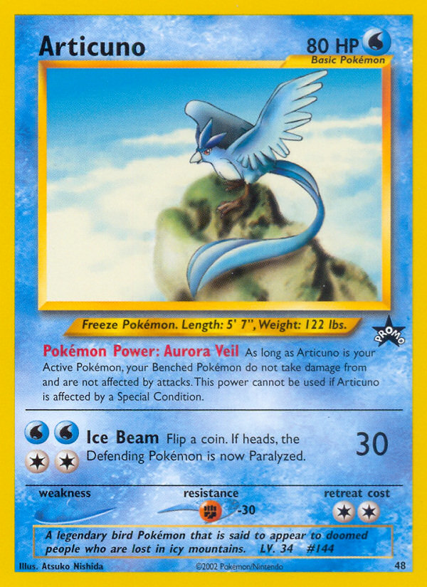 Articuno (48) [Wizards of the Coast: Black Star Promos] Pokémon