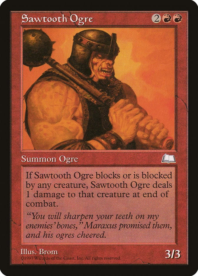 Sawtooth Ogre [Weatherlight] Magic: The Gathering