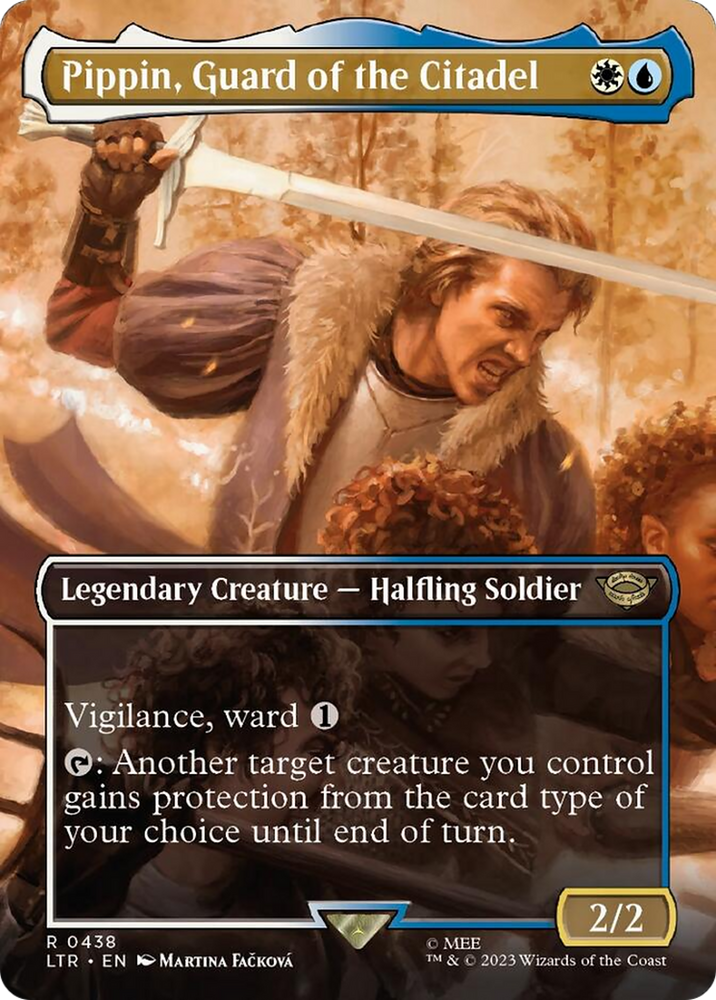 Pippin, Guard of the Citadel (Borderless Alternate Art) [The Lord of the Rings: Tales of Middle-Earth] Magic: The Gathering