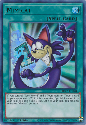 Mimicat (Green) [DLCS-EN078] Ultra Rare - Yugioh Cards For Your TCG Needs!