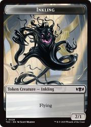 Inkling // Bird Double-Sided Token [Tarkir: Dragonstorm Commander Tokens] Magic: The Gathering