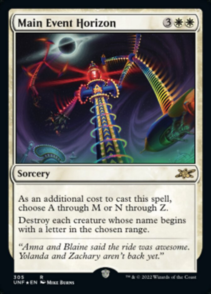 Main Event Horizon (Galaxy Foil) [Unfinity] Magic: The Gathering