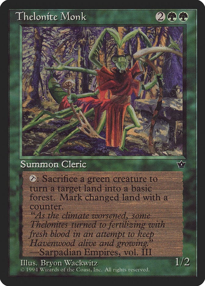 Thelonite Monk [Fallen Empires] Magic: The Gathering
