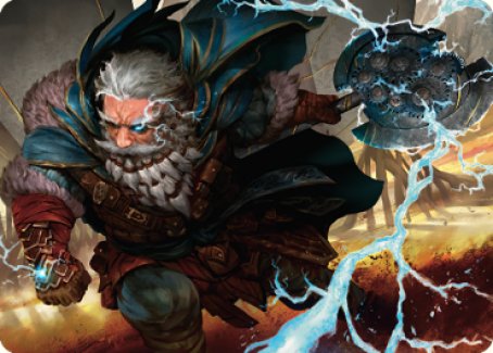 Electrostatic Infantry Art Card [Dominaria United Art Series] Magic: The Gathering