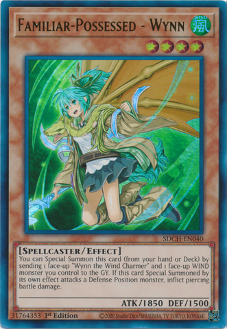 Familiar-Possessed - Wynn (Alternate Art) [SDCH-EN040] Ultra Rare - Yugioh Cards For Your TCG Needs!