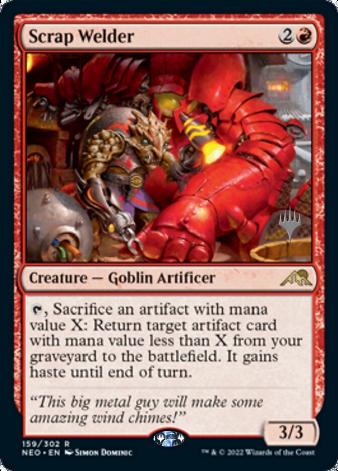 Scrap Welder (Promo Pack) [Kamigawa: Neon Dynasty Promos] Magic: The Gathering