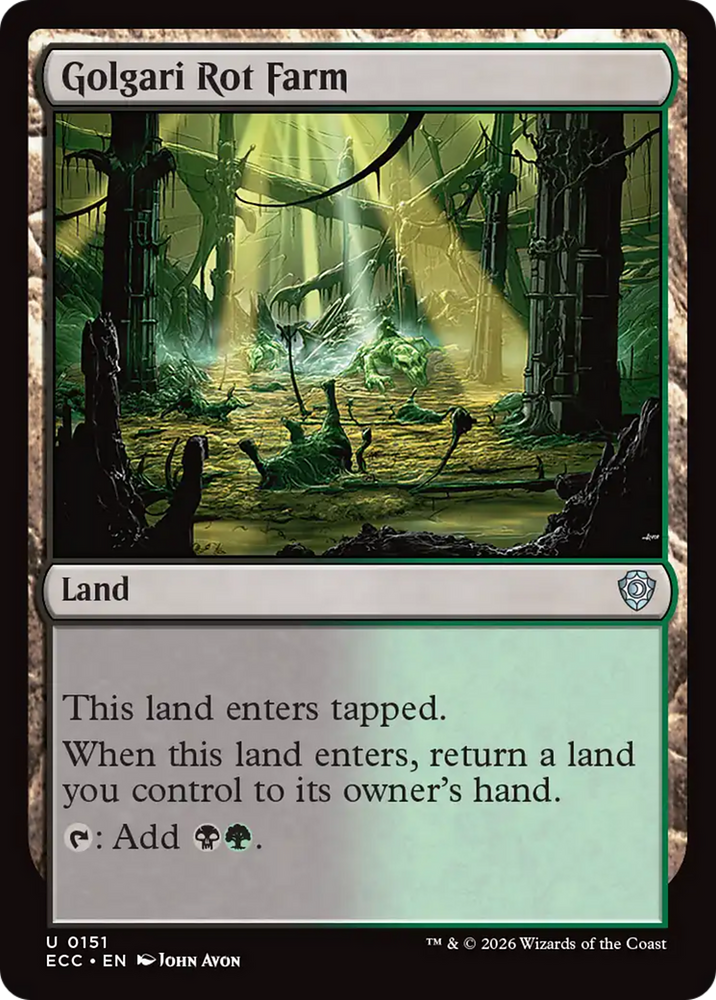 Golgari Rot Farm [Lorwyn Eclipsed Commander] Magic: The Gathering
