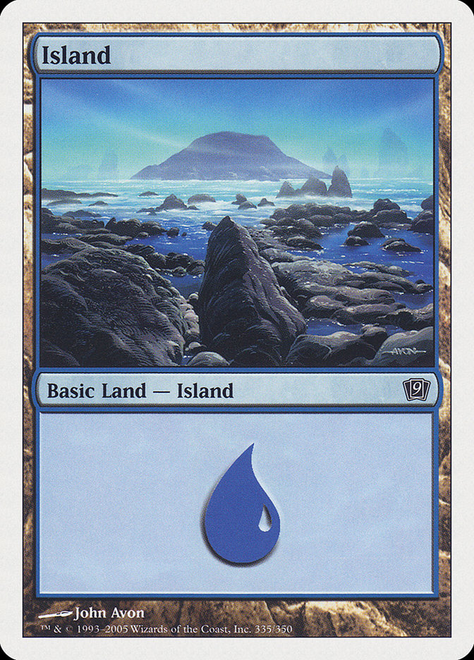 Island (335) [Ninth Edition] Magic: The Gathering