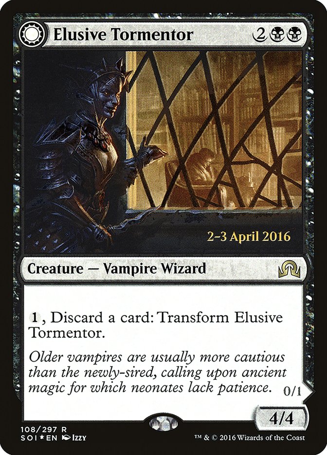 Elusive Tormentor // Insidious Mist [Shadows over Innistrad Prerelease Promos] Magic: The Gathering