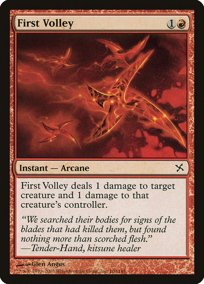 First Volley [Betrayers of Kamigawa] Magic: The Gathering