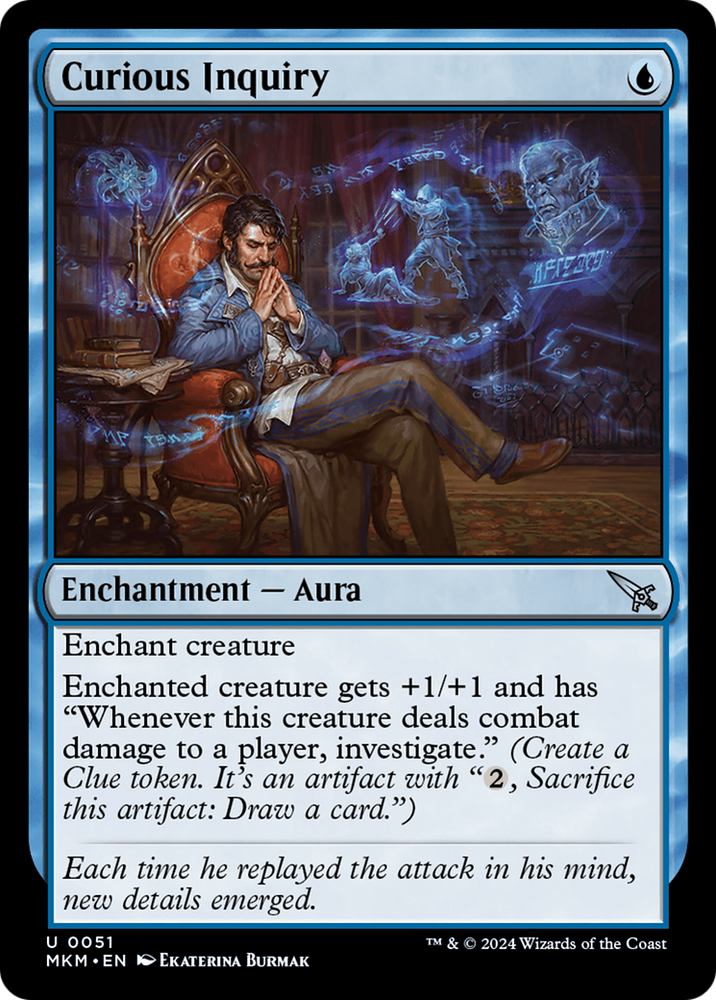 Curious Inquiry [Murders at Karlov Manor] Magic: The Gathering