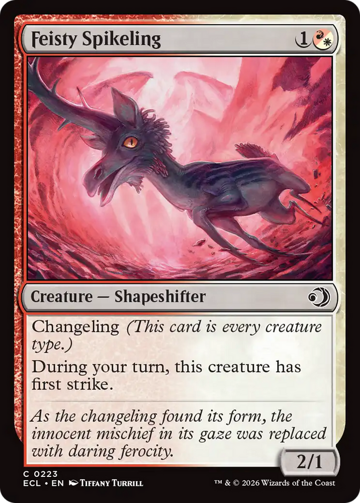 Feisty Spikeling [Lorwyn Eclipsed] Magic: The Gathering