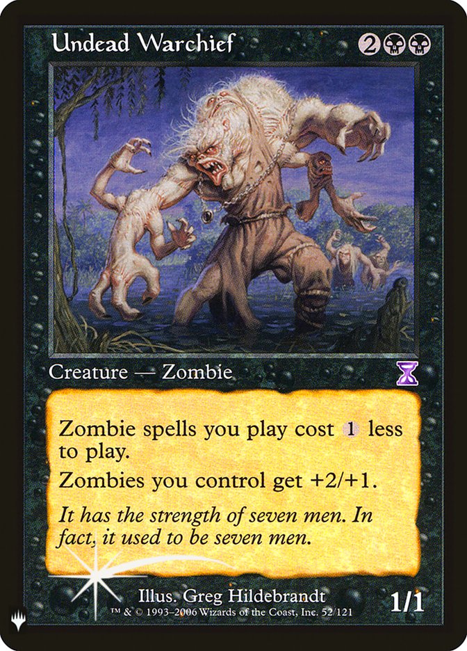 Undead Warchief [Mystery Booster] Magic: The Gathering