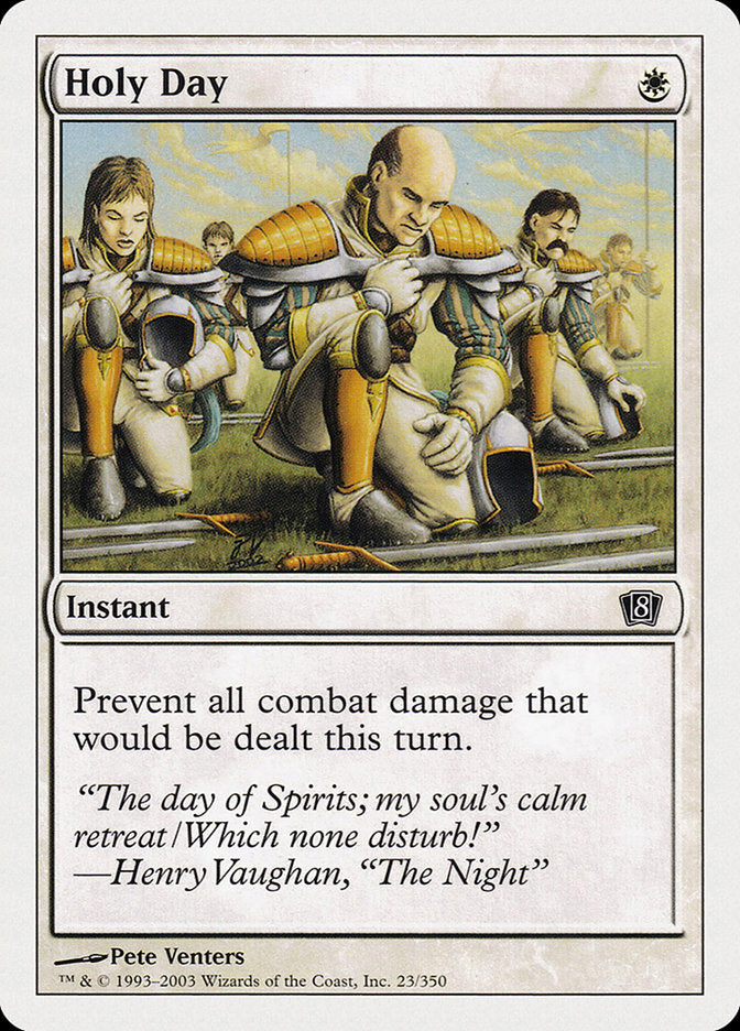 Holy Day [Eighth Edition] Magic: The Gathering