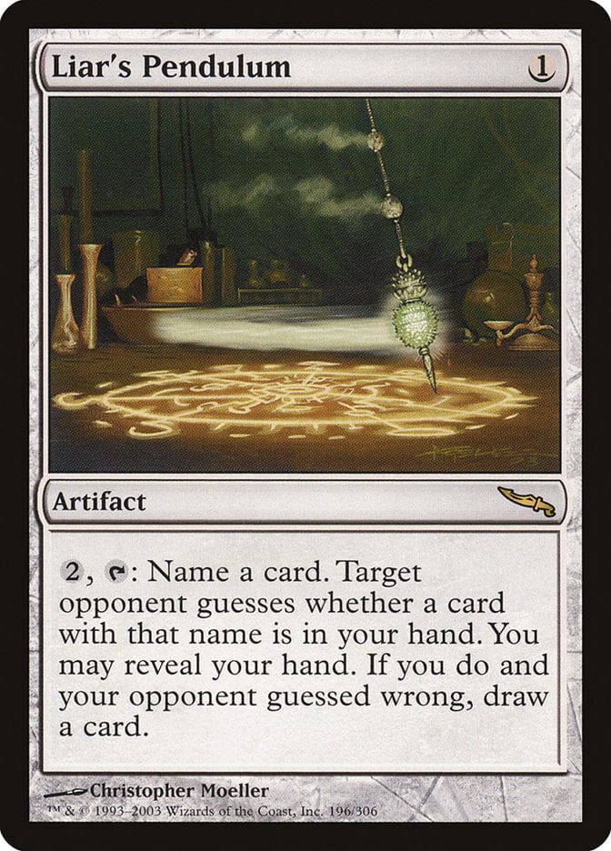 Liar's Pendulum [Mirrodin] Magic: The Gathering