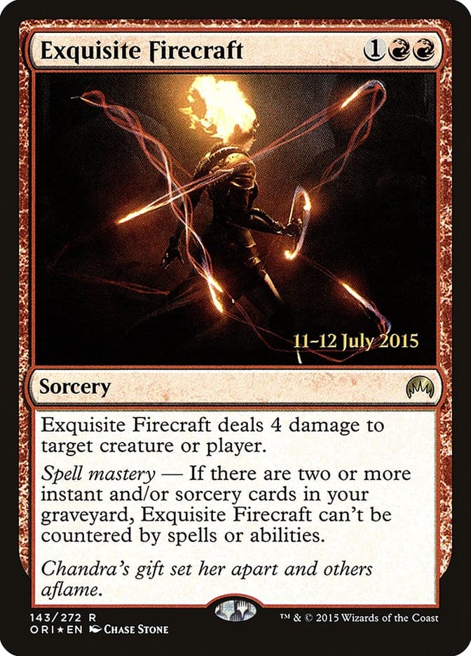 Exquisite Firecraft [Magic Origins Prerelease Promos] Magic: The Gathering