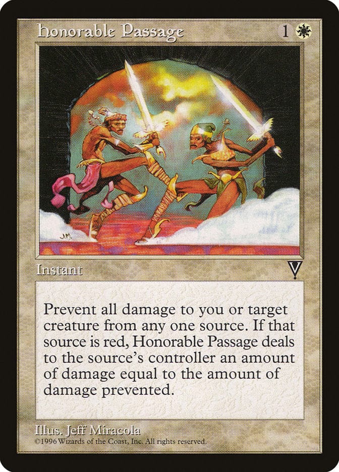 Honorable Passage [Visions] Magic: The Gathering
