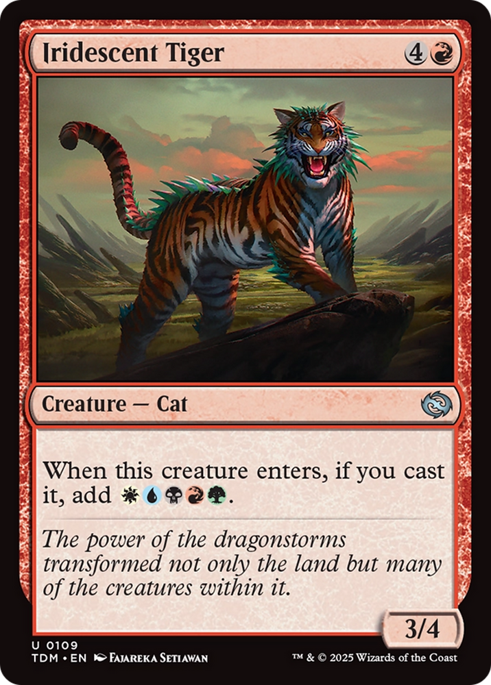 Iridescent Tiger [Tarkir: Dragonstorm] Magic: The Gathering