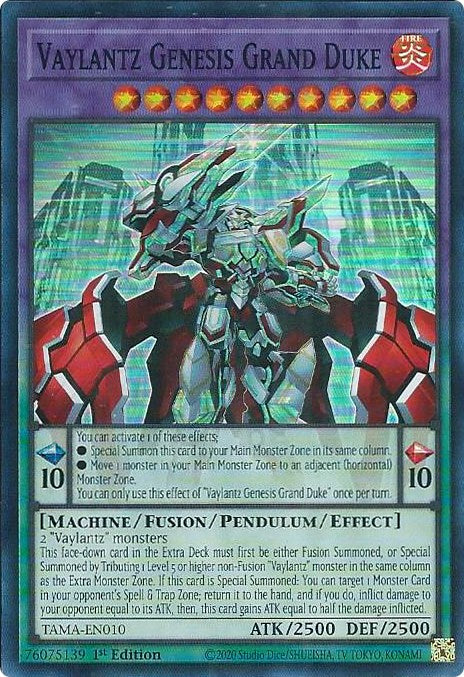 Vaylantz Genesis Grand Duke [TAMA-EN010] Super Rare - Yugioh Cards For Your TCG Needs!