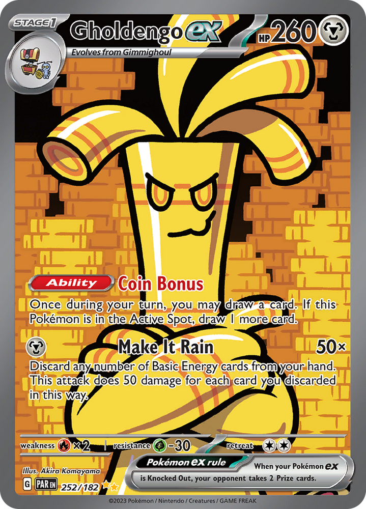 Gholdengo ex (252/182) [Scarlet & Violet: Paradox Rift] Pokémon