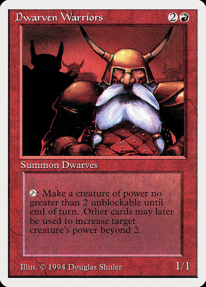 Dwarven Warriors [Summer Magic / Edgar] Magic: The Gathering