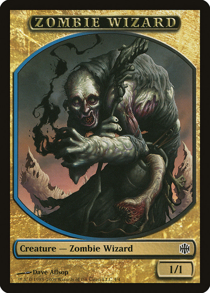 Zombie Wizard Token [Alara Reborn Tokens] Magic: The Gathering
