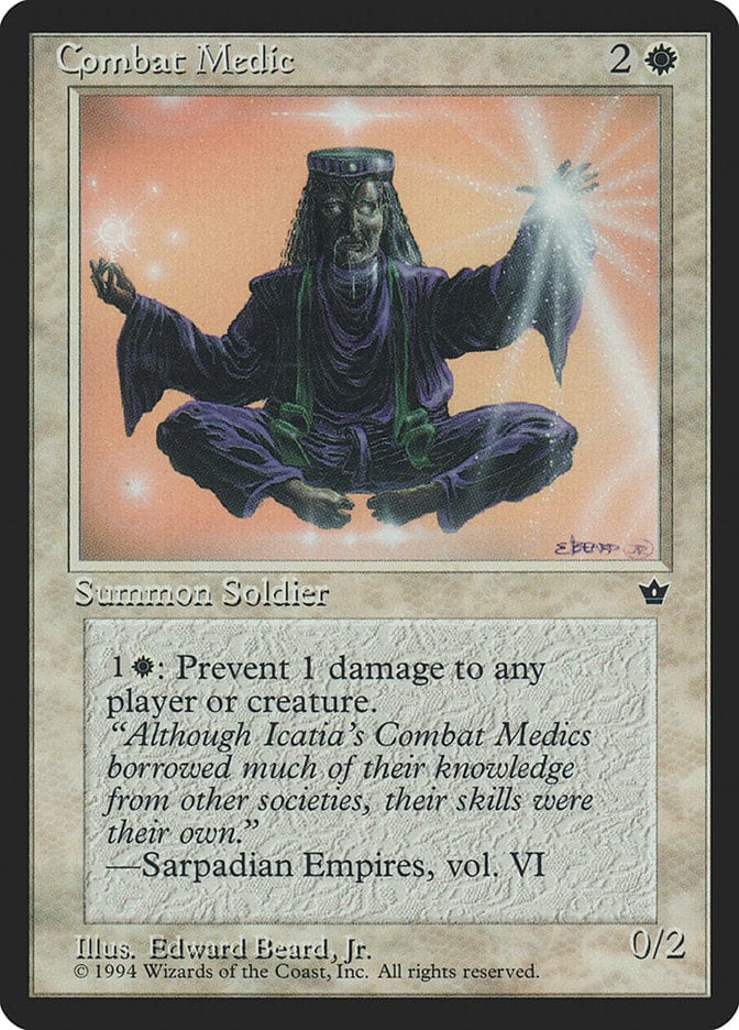 Combat Medic (Edward P. Beard, Jr.) [Fallen Empires] Magic: The Gathering