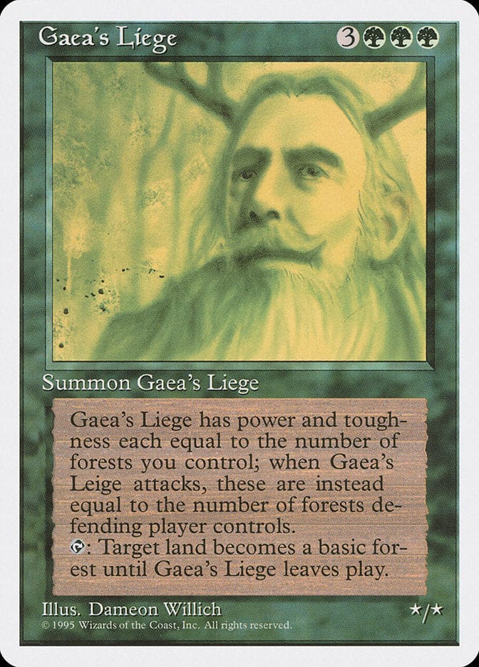 Gaea's Liege [Fourth Edition] Magic: The Gathering