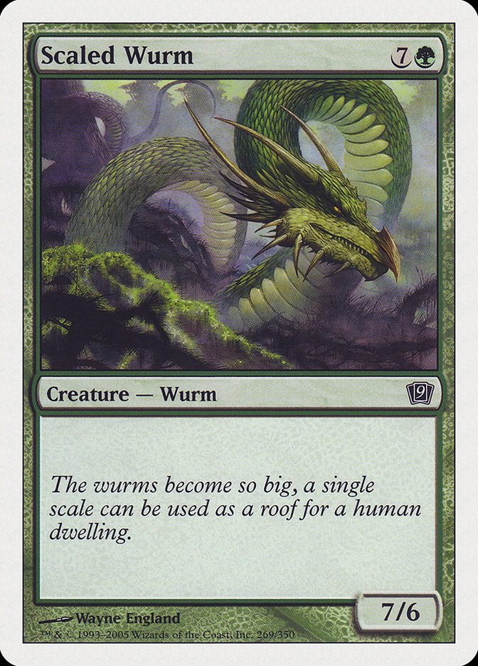 Scaled Wurm [Ninth Edition] Magic: The Gathering